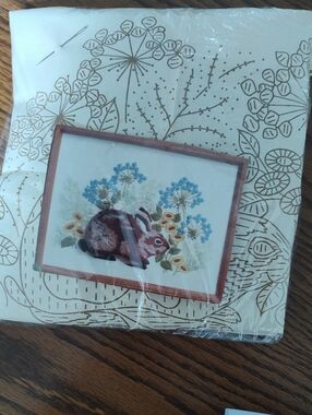 Vintage Creative Circle Crewel Embroidery Kit #0601 Morning In The Meadow